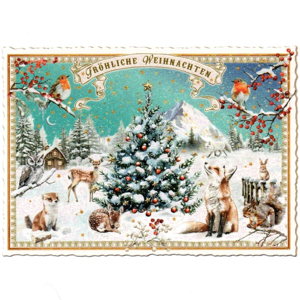 Tausendschön PK 1351 with festive stamp and special front