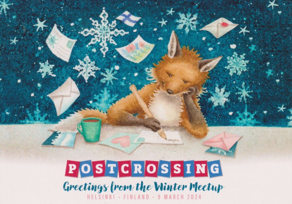 Katja Saario Winter Meetup card 2024 front