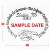 Lobster Postcard & Postmark back