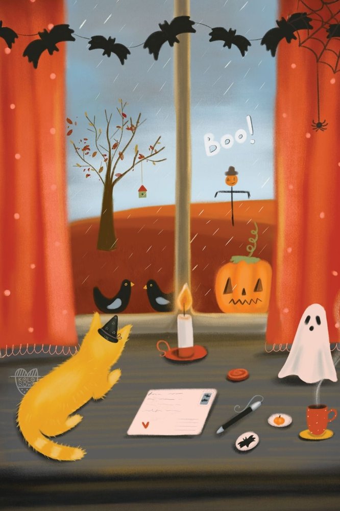 Cat Marluki and Halloween 2, front