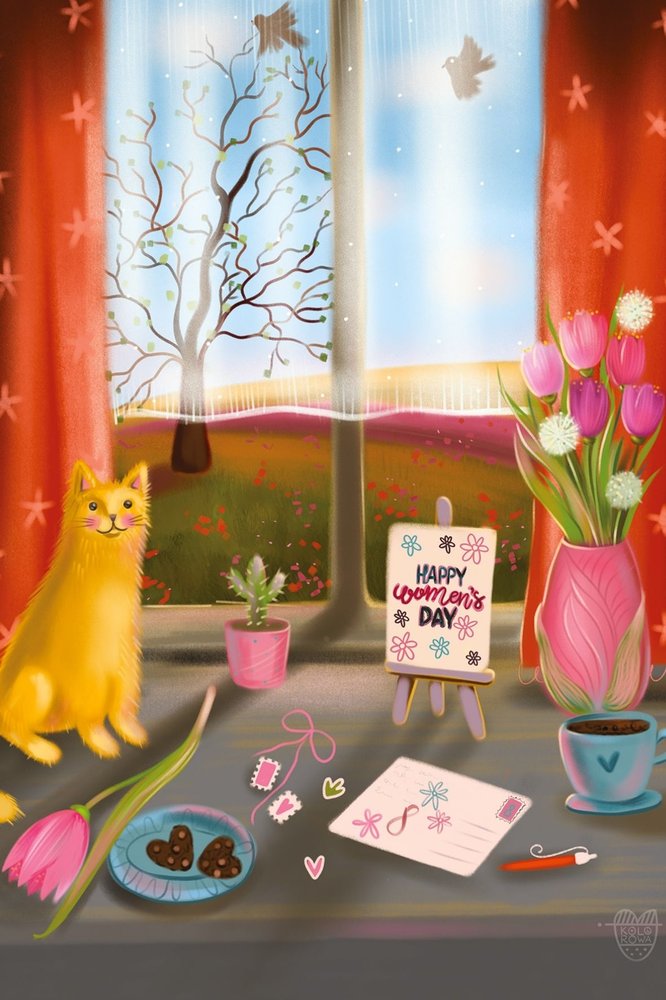 Cat Marluki and Women’s day, front
