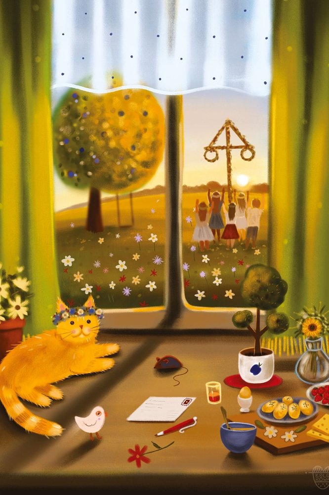 Cat Marluki and Midsummer, front