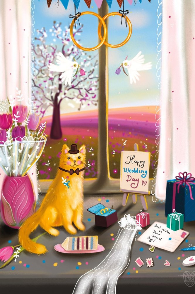 Cat Marluki and Wedding Day, front