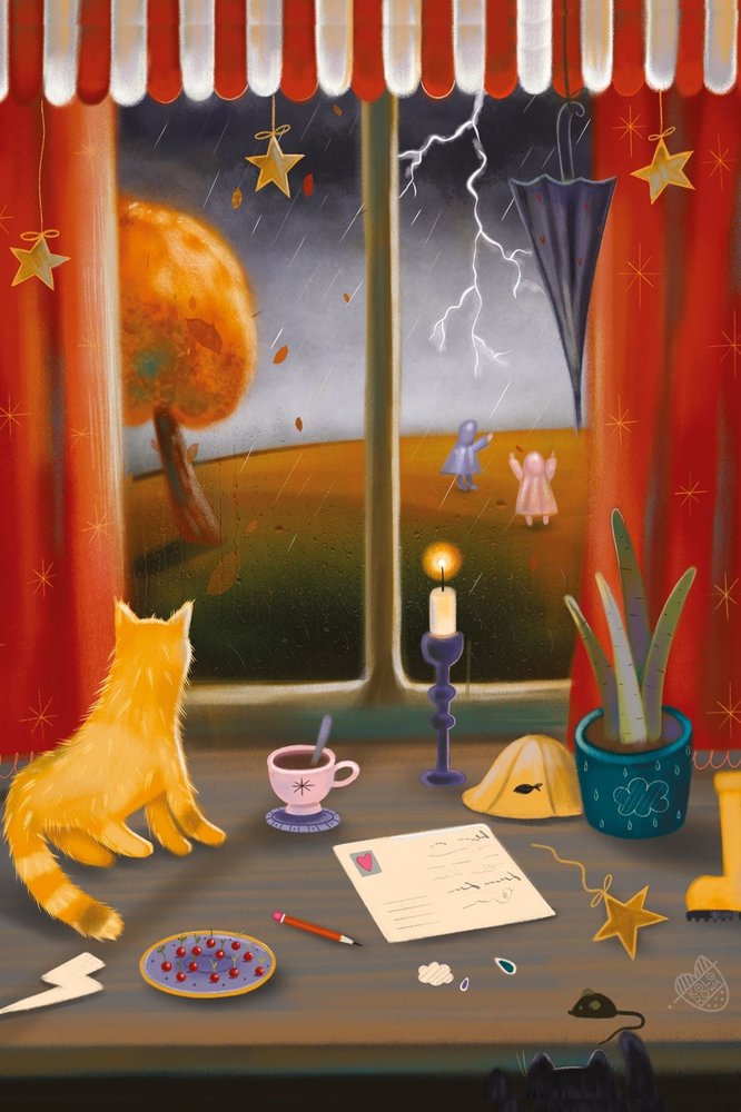 Cat Marluki and The Storm, front